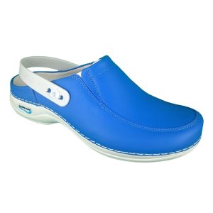 Comfort Shoes Direct - Wash&Go P07 – Electric blue Nurses shoe