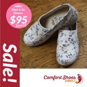 Comfort Shoes Direct - Wash&Go flowers slip on Sale